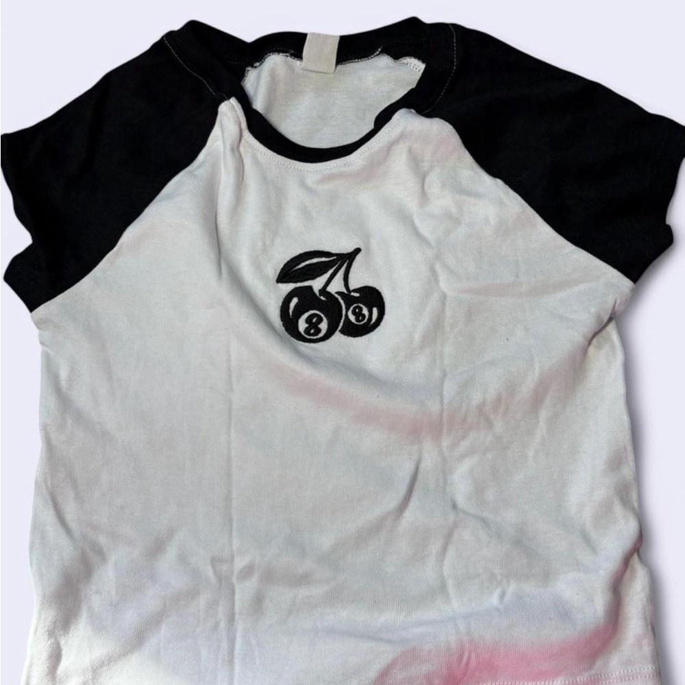 Black and White Cherry Graphic Tee